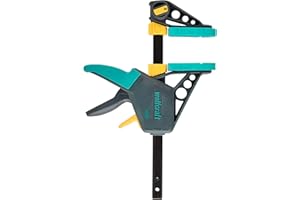 wolfcraft Morsetto a una mano PRO L, 150 mm I 3030000 I Per un lavoro controllato e confortevole - ideale per la lavorazione del legno e la costruzione di mobili