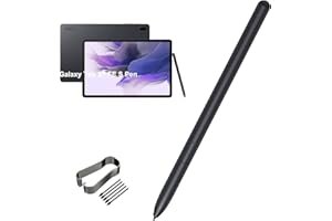 DAKEXIONG Galaxy Tab S7 FE S Pen - Lápiz de Repuesto para Samsung Galaxy Tab S7 FE SM-T730, SM-T733, SM-T736B TJ-780 Pen + Puntas/Puntas sin Bluetooth (Negro místico)