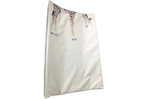The Gilded Bird Wedge Baby Changing Mat w/Raised Sides, Change Pad, 69cm x 44cm, Extra Thick, Wipeable (Giraffe)