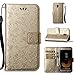 Price comparison product image Case for Samsung Galaxy J3 2017,Samsung Galaxy Galaxy J3 Pro 2017 Case Leather, WIWJ Cute Unicorn Horse and Clouds Printing Flip Case Slim Soft Leather Wallet Case Foldable Bookstyle Phone Case Protective Cover with Stand Function Magnetic Lovely Animal Pattern Detachable Smartphone Case with Card Holder Money Pouch Feature Notebook Shell for Samsung Galaxy J3 2017 / Samsung Galaxy J3 2017 Duos / Samsung Galaxy J3 Pro 2017-Gold + 1 x Black Touch Stylus Pen