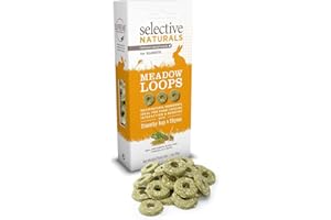 SUPREME Selective Naturals Meadow Loops For Rabbits With Timothy Hay & Thyme 80g (Pack of 4)