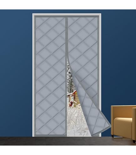 Insulated Door Curtain,Magnetic Thermal Insulated Door Curtain,Magnet Self Closing Eva Door Curtain,Magnetic Screen Door,Windproof Door Cover,for Air