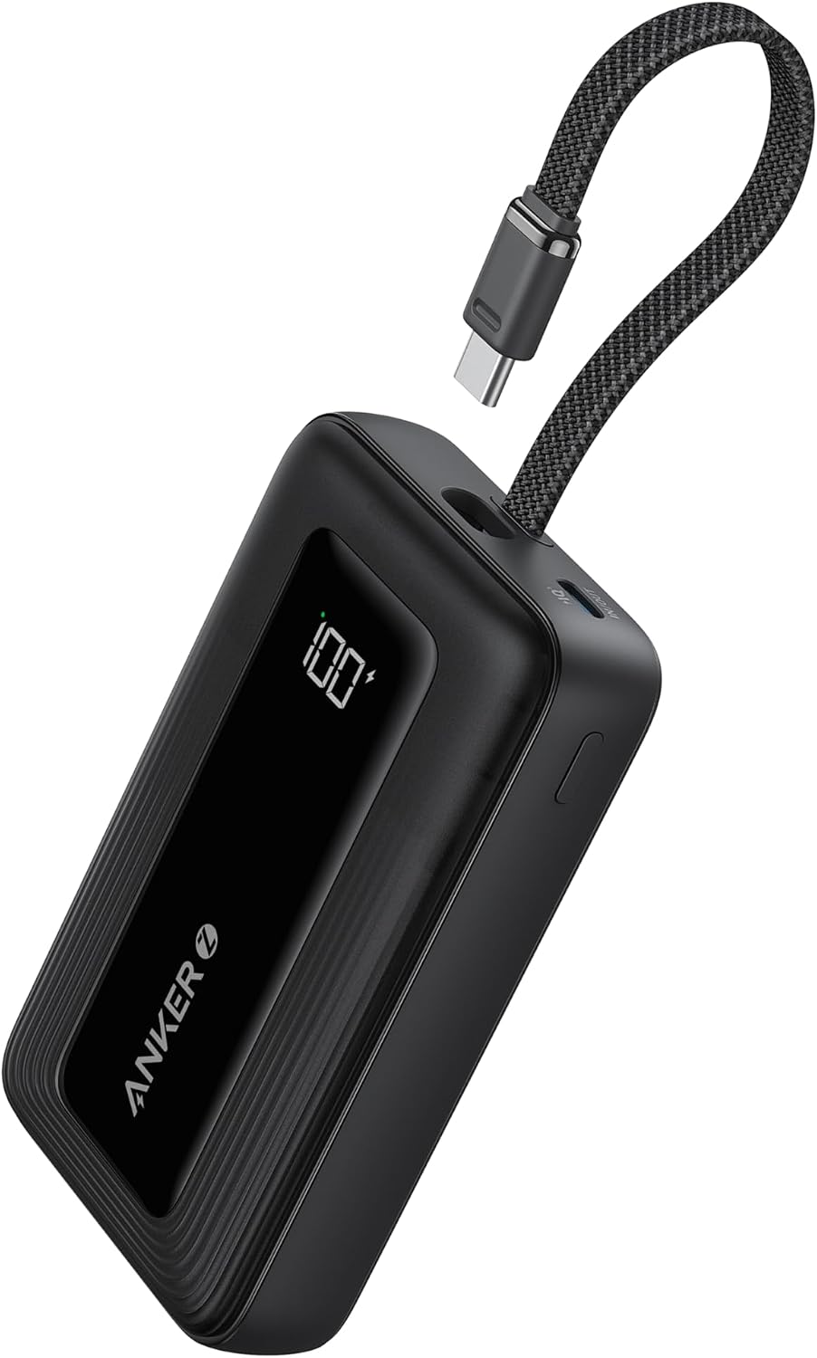 Anker Zolo Power Bank(2025 Upgrade), 20,000mAh 30W High-Speed Portable Charger with Built-In USB-C Cable, Battery Pack For iPhone 17/17 Air/17 Pro/17 Pro Max/16/15 Series, Galaxy, and More
