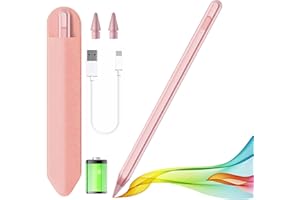 JVKZAEN Lápiz capacitivo para iPad 2018-2024 con rechazo de palma, Apple Pencil para Apple iPad de 10ª/9ª/8ª/7ª/6ª generación, iPad Pro 11/12.9 pulgadas, iPad Air 2024 de 11 y 13 pulgadas (M2) /5ª/4ª/3ª