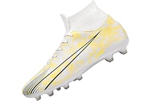 ASOCO DREAM Chaussures de Football Homme Spike Crampons Professionnel Athlétisme Entrainement Chaussures de Sport en Plein Air