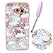 Price comparison product image Samsung Galaxy S6 Edge Liquid Case, Galaxy S6 Edge Glitter Case, Vioela Cute Lovely Cartoon Baby Unicorn Clouds Rainbow Stars balloon Pattern Design Bling Sparkle Shinny 3D Flowing Floating Glitter Liquid Pink Blue Hearts Quicksands Transparent Clear Hard Plastic Backcase Protective Shell Cover for Samsung Galaxy S6 Edge with Stylus