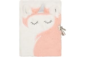 Draeger Paris - Dziennik Intime Pluszowy Jednorożec Koralowy