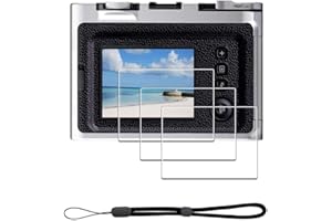 iDaPro Pellicola vetro temperato per Fujifilm Instax Mini EVO Instant Film + cordino manuale [3+1 pezzi] proteggi schermo facile da installare