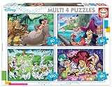 Diversión, pieza a pieza Educa Borrás - Puzzle de Los 101 Dalmatas, El Libro de la Selva, Alicia y Peter Pan (18105)