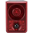 Goshyda Solar Motion Sensor Alarm, 3 Modes, Waterproof, Red, Security Strobe Light with Remote Controller for Home, Villa, Yard, Chicken Coop, Farm, Barn