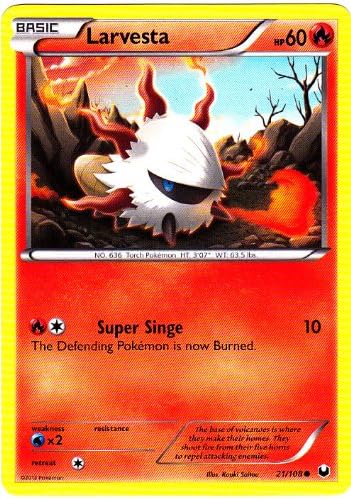 Pokémon Single Trading Card - LARVESTA (BW5 Dark Explorers #21/108)