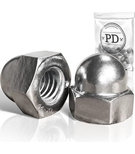 SUKITMISO Hutmuttern M12 - 15 Stück Edelstahl A2 Nach DIN 1587