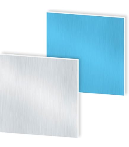 12 Aluminium Platten 150x150x0,5mm - Mit Schutzfolie Für Modellbau & DIY