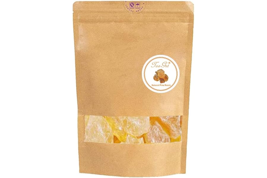 TooGet 400G Pine Rosin, Pine Rosin for Beeswax Wraps, Gum Nugget Rock Form, Baseball Rosin Bag for Pitching, Pine Rosin Powder for Bowling, Golf Rosin Bag