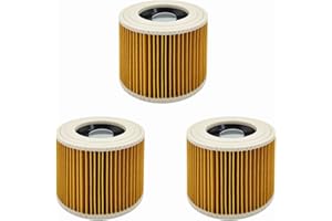 STYLESHOP777 Filtro cartuccia compatibile con aspirapolvere Kärcher WD3 WD2 WD1 MV3 MV2 WD 3 P (3 pezzi)