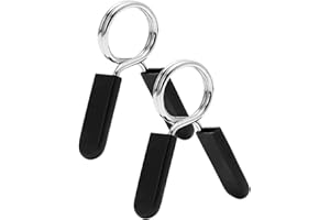 The Pure Blue Spring Steel Weight Clips Metal Clamps for Barbells, Dumbbells, Bars. Weightlifting and Strength Training Essential. Gym Accessories and Fitness Equipment. 4 Sizes.