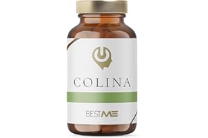 BESTME SUPLEMENTOS INTELIGENTES Bitartrato de Colina, Nootrópico Precursor de la Acetilcolina que Mejora la Función Cerebral, Metabólica y Hepática, sin Gluten ni OGM, Natural y Activa, 60 Cápsulas Veganas 546 mg (Colina BT)