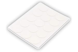 KLAMA 15x Selbstklebende Abdeckkappen für Schrauben, Bohrlöcher & kleine Macken - Universell einsetzbare Schraubenabdeckung (Weiß, Ø 20 mm)