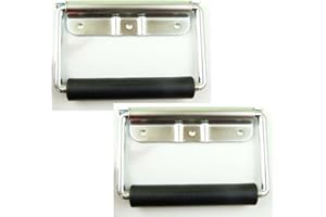 Adam Hall Hardware 3443 M2 AH - 2er Set Klappgriff/Kistengriff gefedert silber