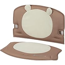 LaLoona Zitkussen voor babystoel voor Safety 1st/Bebeconfort Timba, kussen voor hoge babystoel, 2 stuks, Oeko-Tex Standard 100, machinewasbaar, grijs