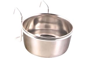 TRIXIE Comedero Acero Inox con Enganche para Pájaros