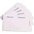 RapidRadio RRLFCSM01 LF 125 KHz ISO 10536 TK4100 Clamshell Thick Plain White RFID Smart Cards - Pack of 10