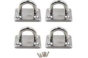 Flomore M8 Ganci avvitabili Acciaio Inossidabile 304 Gancio a soffitto Gancio Parete Confezione da 4 (Viti Incluse)