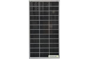 ENERGIASOLARE100 RISPARMIARE SENZA INQUINARE Pannello Solare Fotovoltaico 100W 12V Monocristallino alta efficienza Tecnologia PERC 9 BUS BAR Batteria Barca Camper Auto + Ebook