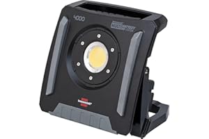 Brennenstuhl Professional Multi Battery Projecteur de chantier LED 4000 MA portable rechargeable/Projecteur LED (40W, 4500lm, IK08, IP65, compatible avec batterie 18V Powertool de 10 fabricants)