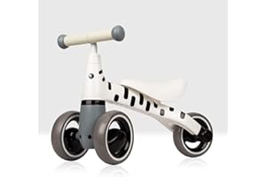 Beehive Toys & Gifts My First Bike, Zebra, Baby Walker Balance Bike, Baby and Toddler Trike for ages 12-24 months White