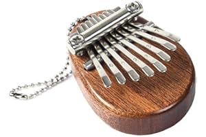 Casecover 8 Keys Kalimba Mini Kalimba Portable Thumb Piano Finger Percussion Keyboard Pocket Kalimba with Pendant for Kids