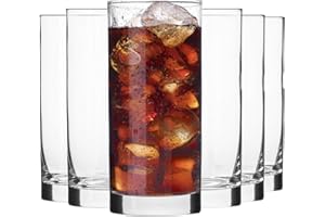 ‎KROSNO KROSNO | Szklanki long drink do wody, napojów i soków | Komplet 6 x 300 ml | Kolekcja Balance | Szkło Crystalline | Gładki rant | Klasyczny design | Stabilne dno| Na przyjęcia i imprezy | Do zmywarki