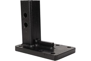 AQXREIGHT Zapfenhakenempfänger, Verstellbare Zapfenhalterung aus Legiertem Stahl, 4410 Lbs, für 2-Zoll-Kupplungsempfänger, Anhängertraktor, 6-1/2 Zoll Gefälle