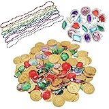 Abmessung: Durchmesser von Goldmünzen - 3,5 cm / 1,3 Zoll, Innendurchmesser des Rings - 2.54cm/1 Zoll, Kettenlänge - 60 cm / 23,6 Zoll.