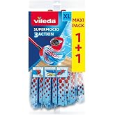 Vileda 122615 SuperMocio Action &ndash; Refill Pack for Vileda SuperMocio Mop
