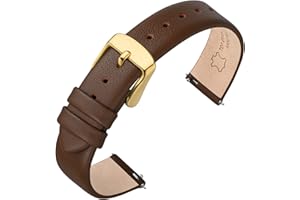 ANNEFIT Watch Straps for Men Women, Top Grain Leather Watch Band with Quick Release, Band Width 12mm 13mm 14mm 16mm 18mm 20mm 22mm