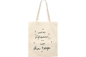 Kiribou Tote Bag Une ATSEM au Top du Top - Cadeau Parfait Pour ATSEM au Top - École