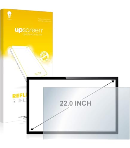 Produktbild von UPSCREEN Kratzschutz Klare Schutzfolie (für Universal 63.5 Cm (25 Zoll) [554 X 312 Mm
