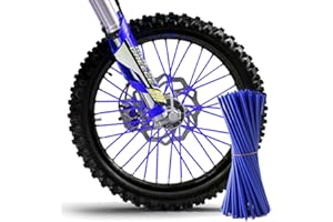 TREONK Cubre Rayos - 72pcs Moto Spoke Skin Univerasales Protectora Cubiertas de Radios de Rueda Decoración para Llantas de 19 a 21 pulgadas