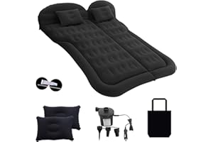 LUCKY KVW SUV Air Mattress Car Bed Camping Cushion Pillow Upgraded Thickened and Universal Car Mattress Camping Portable Sleeping Pad for Travel Camping Use in Your Car RV Mini-Van MPV Trunk