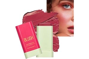 Greyghost Trucco blush in crema per guance, blush in crema in stick, blush in crema leggero e a lunga durata, adatto a pelli mature