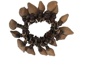 TERRAPIN TRADING Amazonas-Schamanen-Fußrassel, Beinrassel aus Nüssen des Tapar-Baums, fair gehandeltes Produkt