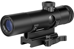 SPINA OPTICS Hunting Rifle Scope 4X20 Scope with Duplex Reticle and 20mm Mount Base