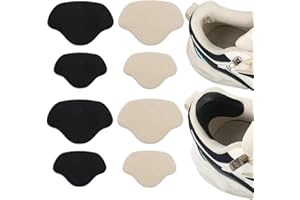 PLABBDPL Toppa di riparazione per sneaker, autoadesiva, per riparare scarpe da ginnastica, fori per la riparazione del tallone, 4 paia