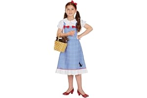 Fun Shack Kids Dorothy Costume Kids, Girls Dorothy Costume, Dorothy Kids Costume, World Book Day Dorothy Costume