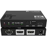 FeinTech AX310 HDMI 2.1 Audio Extractor for eARC Soundbar, Support 8K 60Hz, 4K 120Hz, VRR, ALLM, Dolby Atmos, DTS, Audio Spli