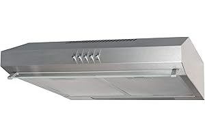 SIA AMZSTH50SS 50cm Stainless Steel Slimline Visor Cooker Hood Extractor Fan