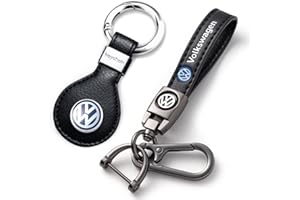 ILOME Car Keyring, Leather Keychin replacement for Car, SUV, Auto, Unisex Keyring for Car Accessories