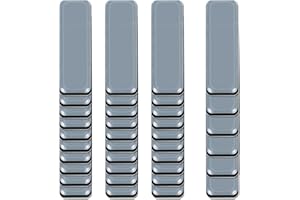 HTTYHT 36PCS Patin Glissant PTFE adhésif Patins en téflon pour Meubles de Protection de Sol Gris(19x70mm)