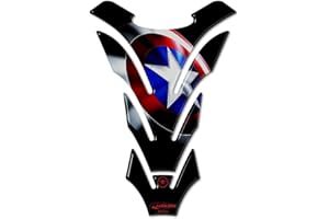 labelbike - PARASERBATOIO MOTO in resina gel 3D CAPTAN AMERICA THE AVENGERS CAPITAN AMERICA
